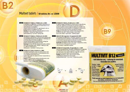 Dac Multivitaminen B12 tabletnbspDACfolder80p10921losLR117