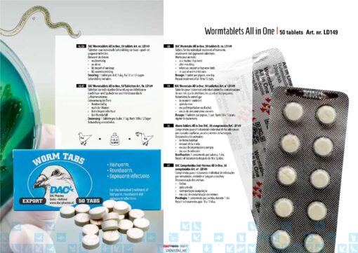 Dac Pharma Worm tabs all in onenbspDACfolder80p10921losLR177