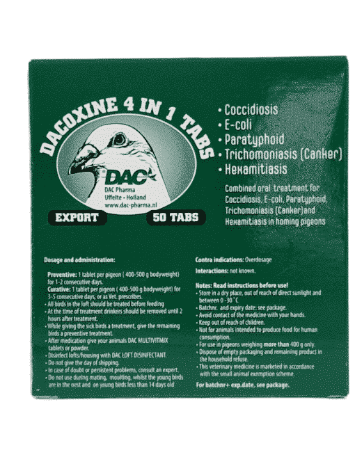 Dac Pharma Dacoxine Tabs 4 in 1nbspDac Pharma Dacoxine Tabs 4 in 1
